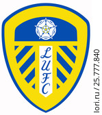 Эмблема футбольного клуба Leeds United Association Football Club. Англия. Редакционная иллюстрация, иллюстратор Владимир Макеев / Фотобанк Лори