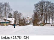 Октябрьский проспект (бывшая улица Благовещенская). Каргополь (2009 год). Стоковое фото, фотограф Румянцева Наталия / Фотобанк Лори