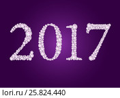 Vector diamond 2017 text. Стоковая иллюстрация, иллюстратор Elisanth / Фотобанк Лори