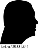 President of Turkey, Recep Tayyip Erdogan, silhouette abstract right profile. Редакционная иллюстрация, иллюстратор LVV / Фотобанк Лори