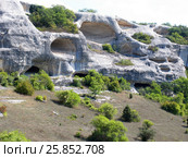 Крым. Пещерный город Эски-Кермен (2009 год). Стоковое фото, фотограф Анатолий Заводсков / Фотобанк Лори