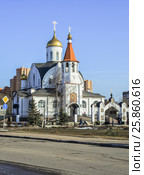 Церковь Казанской иконы Божией Матери. Город Реутов (2017 год). Стоковое фото, фотограф Антон Вербило / Фотобанк Лори