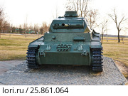 PzKpfw III Ausf.C medium German tank of the second world war (2017 год). Редакционное фото, фотограф Никита Ковалёв / Фотобанк Лори