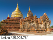 Dhammayazika Pagoda Temple on the Plain of Bagan, Myanmar (Burma) Стоковое фото, агентство BE&W Photo / Фотобанк Лори
