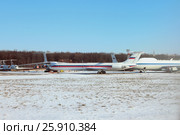 Самолеты на хранении. Казань, Россия (2016 год). Стоковое фото, фотограф Вадим Хомяков / Фотобанк Лори
