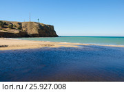 Река Альма впадает в Чёрное море. Крым (2015 год). Стоковое фото, фотограф Выскуб Анна / Фотобанк Лори