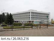 TOMSK, RUSSIA - OCTOBER 09, 2016: Tomsk Region Administration building. Стоковое фото, фотограф Шилер Анастасия / Фотобанк Лори