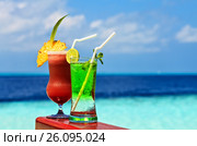 Glasses of the soft drink. Стоковое фото, фотограф М / Фотобанк Лори