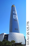 123-этажный сверхвысокий небоскрёб Lotte World Tower. Сеул, Южная Корея. (2015 год). Редакционное фото, фотограф Владимир Половов / Фотобанк Лори