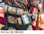 Retro soldier equipment of German Army uniform during the Second World War. Стоковое фото, фотограф FotograFF / Фотобанк Лори