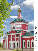 Церковь Николая Чудотворца в Русиново (2014 год). Стоковое фото, фотограф Александр Гаценко / Фотобанк Лори