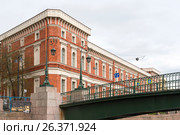 Краснофлотский мост и Крюковские казармы (Флотский экипаж). Санкт-Петербург (2017 год). Стоковое фото, фотограф Александр Щепин / Фотобанк Лори