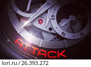 Attack on Luxury Men Watch Mechanism. 3D. Стоковая иллюстрация, иллюстратор Илья Урядников / Фотобанк Лори