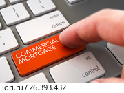 Commercial Mortgage - Metallic Keyboard Concept. 3D. Стоковая иллюстрация, иллюстратор Илья Урядников / Фотобанк Лори