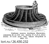 Рабочее колесо турбины Френсиса. Стоковая иллюстрация, иллюстратор Макаров Алексей / Фотобанк Лори