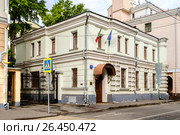 Москва, Малый Козловский переулок, дом 4 строение 1 (2017 год). Редакционное фото, фотограф glokaya_kuzdra / Фотобанк Лори