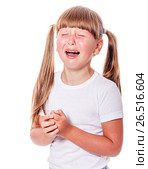 cranky girl crying. Стоковое фото, фотограф Ольга Сапегина / Фотобанк Лори