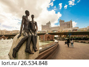 Казахстан. Астана. Бульвар Нуржол (2017 год). Редакционное фото, фотограф Сергеев Валерий / Фотобанк Лори
