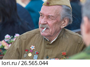 Москва, 9 мая 2010: Портрет ветерана ВОВ. Редакционное фото, фотограф Mikhail Leonov / Фотобанк Лори