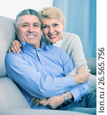 Mature man and woman are happy. Стоковое фото, фотограф Яков Филимонов / Фотобанк Лори