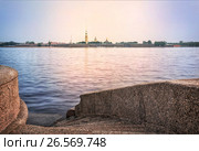Санкт-Петербург. Петропавловская крепость и Нева в граните. Neva River in granite (2016 год). Стоковое фото, фотограф Baturina Yuliya / Фотобанк Лори
