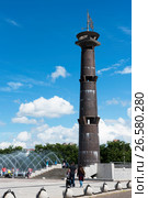 Башня-маяк в парке 300-летия Санкт-Петербурга (2017 год). Редакционное фото, фотограф Александр Щепин / Фотобанк Лори