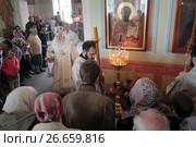 Великое освящение возрожденного Константино-Еленинского храма города Вереи (2017 год). Редакционное фото, фотограф Дмитрий Неумоин / Фотобанк Лори