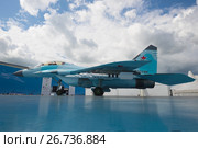 Презентация российского многофункционального лёгкого истребителя Миг-35 на авиасалоне МАКС-2017. Редакционное фото, фотограф Виктор Карасев / Фотобанк Лори