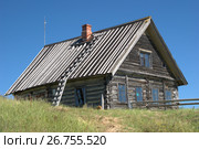 Промысловая изба на Троицком мысу. Троицкая спасательная станция. Россия, Архангельская область, остров Анзер (2012 год). Стоковое фото, фотограф Яковлев Сергей / Фотобанк Лори