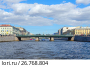Набережная реки Фонтанки, Семёновский мост, Санкт-Петербург, Россия (2017 год). Редакционное фото, фотограф Ольга Коцюба / Фотобанк Лори