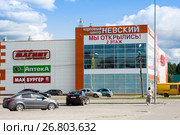 Торговый центр "Невский", Котлас, Архангельская область, Россия (2017 год). Редакционное фото, фотограф Papoyan Irina / Фотобанк Лори