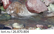 Река Их Сайр в урочище Цагдуулт в Монголии / Rapids and stones of small mountain river Ih Sair in natural boundary Tsagduult, Mongolia (2017 год). Стоковое видео, видеограф Сергей Пристяжнюк (Serg Zastavkin) / Фотобанк Лори