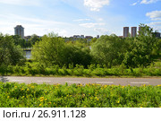 Levoberezhny Eco-friendly district in Khimki city, Russia (2017 год). Стоковое фото, фотограф Володина Ольга / Фотобанк Лори