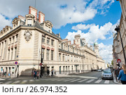 Университет Париж IV Сорбонна (L'Universite Paris-IV). Париж. Франция (2017 год). Редакционное фото, фотограф E. O. / Фотобанк Лори