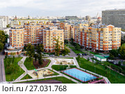 Москва, улица Люсиновская, дом 37, современные жилые дома в центре столицы (2017 год). Стоковое фото, фотограф glokaya_kuzdra / Фотобанк Лори