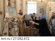 Престольный праздник храма, Покров Пресвятой Богородицы, город Балашиха (2017 год). Редакционное фото, фотограф Дмитрий Неумоин / Фотобанк Лори