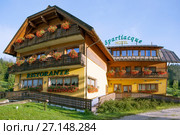 Hotel Ristorante Spartiacque. Тарвизио. Италия (2017 год). Редакционное фото, фотограф Сергей Афанасьев / Фотобанк Лори
