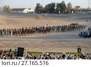 Реконструкция атаки на Беер Шеву силами Australian and New Zealand Army Corps (ANZAC) во время Первой мировой войны (2017 год). Редакционное фото, фотограф Irina Opachevsky / Фотобанк Лори