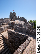 The curtain walls and solid tower of the Castle of the Moors. Sintra. Portugal (2016 год). Стоковое фото, фотограф Сергей Пристяжнюк (Serg Zastavkin) / Фотобанк Лори