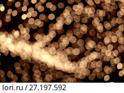 golden christmas lights background. Стоковое фото, фотограф Ярослав Данильченко / Фотобанк Лори