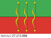 Флаг Великолукского района. Псковская область. Стоковая иллюстрация, иллюстратор Владимир Макеев / Фотобанк Лори