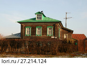Деревянный жилой дом. Город Суздаль, улица Гастева, 2 (2014 год). Стоковое фото, фотограф Щеголева Ольга / Фотобанк Лори