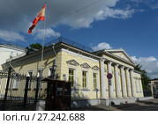 Москва, Спасопесковский переулок, 8. Городская усадьба А.Г. Щепочкиной – Н.А. Львова. Резиденция посла Испании (2015 год). Редакционное фото, фотограф Free Wind / Фотобанк Лори
