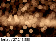 golden christmas lights background. Стоковое фото, фотограф Ярослав Данильченко / Фотобанк Лори