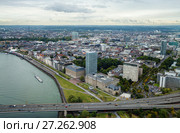 Dusseldorf from above (2012 год). Стоковое фото, фотограф Михаил Лавренов / Фотобанк Лори
