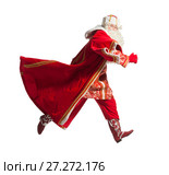 Running Santa Claus. Стоковое фото, фотограф Владимир Мельников / Фотобанк Лори