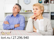 Mature couple quarrels. Стоковое фото, фотограф Яков Филимонов / Фотобанк Лори