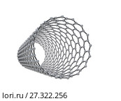 Carbon nanotubes molecule, 3d render. Стоковая иллюстрация, иллюстратор EugeneSergeev / Фотобанк Лори