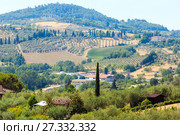 Tuscany countryside, San Gimignano, Italy (2017 год). Стоковое фото, фотограф Юрий Брыкайло / Фотобанк Лори