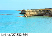 Spiaggia della Punticeddha, Salento, Italy (2017 год). Стоковое фото, фотограф Юрий Брыкайло / Фотобанк Лори